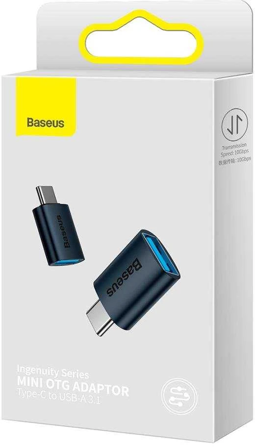 Baseus Ingenuity USB-C – USB-A OTG adapteris - Mėlynas