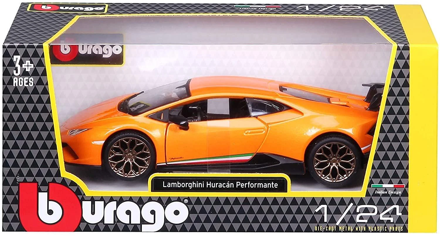 Oranžinis Automobilis Bburago Lamborghini Huracan 1:24 Oranžinis