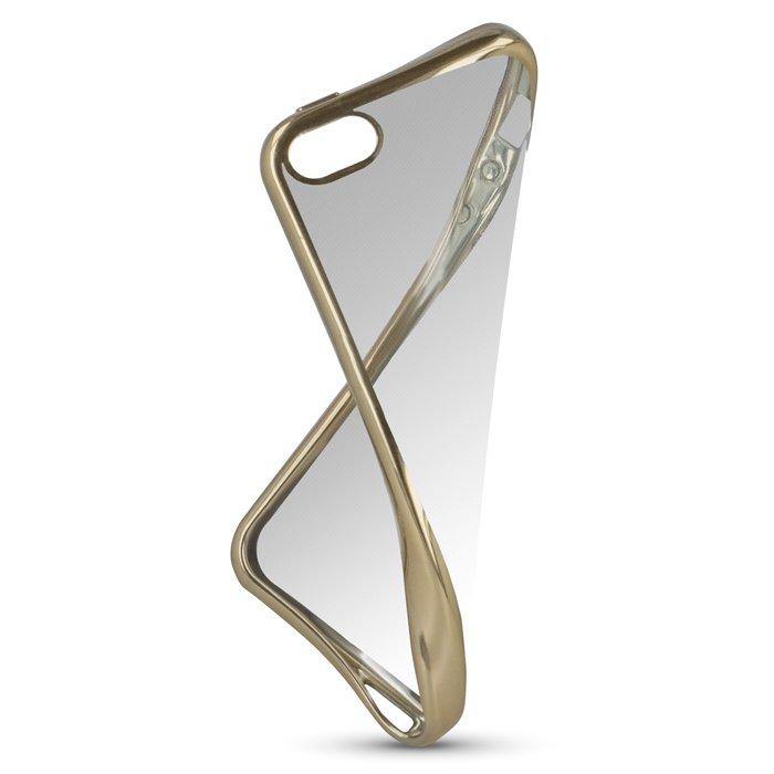 Dėklas Beeyo Luxury Silicone Back Case For Samsung G930 Galaxy S7 Transparent - Gold