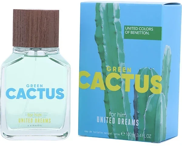 Benetton United Dreams Žalias Cactus EDT tualetinis vanduo moterims, 80 ml