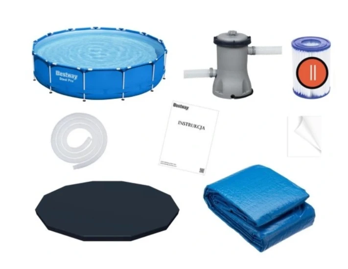 Bestway karkasinis baseinas 396cm Steel Pro (5612E)