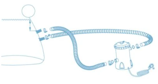 Siurblys su filtru BESTWAY, Flowclear, 3028 l/val., 220-240V, 32W, 58386