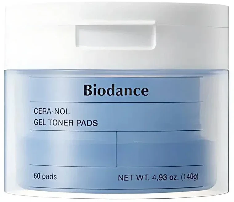 BIODANCE Cera-nol Gel Toner Pads Geliniai toniko padeliai, 60 vnt