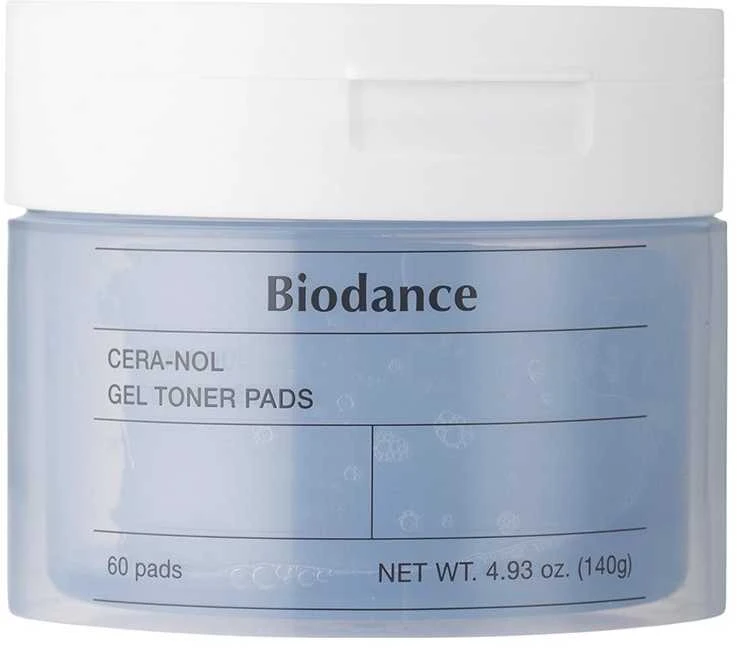 BIODANCE Cera-nol Gel Toner Pads Geliniai toniko padeliai, 60 vnt