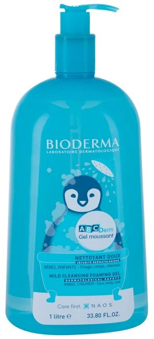 Bioderma ABCDerm Moussant Vaikiška dušo želė, 1000 ml