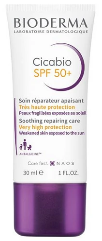 Bioderma Cicabio Crème+ Ultra-Repairing Soothing Kreminis atkuriantis ir raminantis veido ir kūno kremas, 40 ml