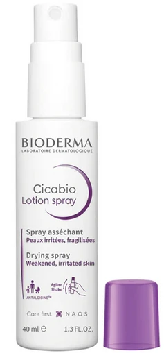 Bioderma Cicabio Desiccant Lotion Purškiklis purškiamas džiovinančio poveikio losjonas 40ml