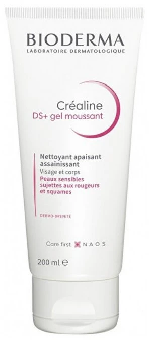 Bioderma Raminamasis valomasis veido gelis Créaline DS+ Gel Moussant (Raminamasis valomasis gelis) 200 ml