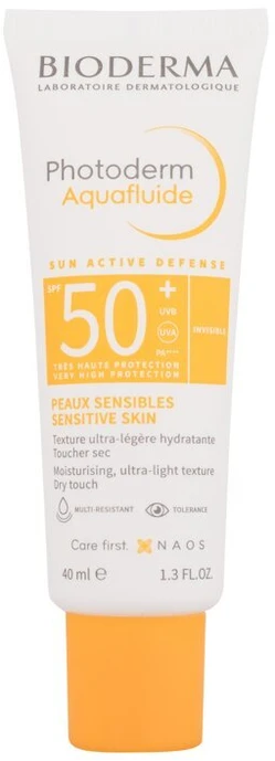 ioderma Photoderm Aquafluide apsauginis kremas nuo saulės visų tipų odai, SPF50+, 40 ml