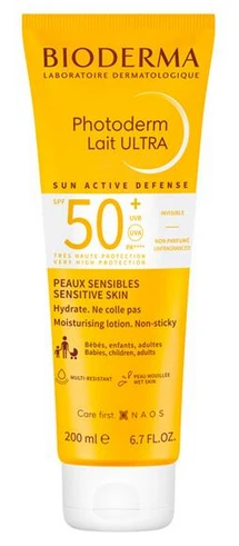 Bioderma apsauginis kūno losjonas PHOTODERM LAIT ULTRA, SPF50+, 200 ml