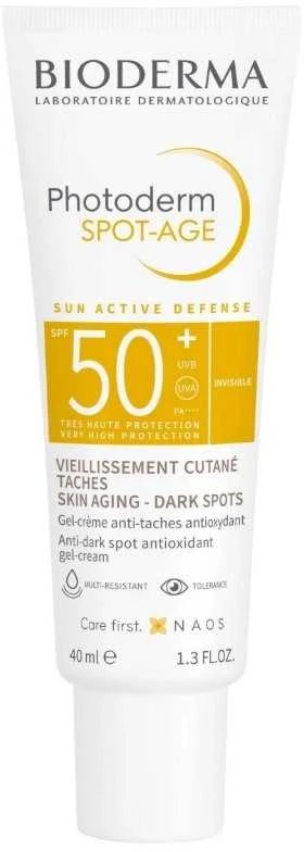 Bioderma Photoderm Spot-Age SPF50+ Anti-Spots Antioxidant Gel-Kreminis, 40 ml