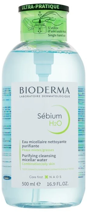 Micelinis vanduo Bioderma SÉBIUM H2O Pump, 500 ml