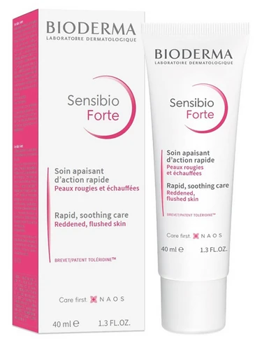 Bioderma Sensibio Forte Drėkinamasis ir raminamasis kremas, 40 ml