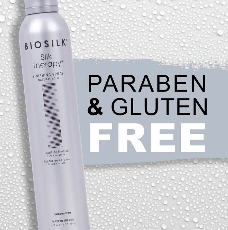 Biosilk vidutinės fiksacijos plaukų lakas Silk Therapy, 284 g