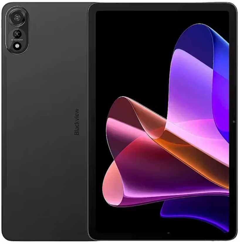 „Blackview MEGA 2 SET LTE“ 12 colių FHD+IPS 1200x2000 60Hz 12GB+256GB Unisoc T615 aštuonių branduolių 1,6 GHz kamera Priekinė 8MP Galinė 16MP 9000mAh+Įkrovimas 18W Greitas / Kabelis Plėvelė Dėklas Rašiklis Pelė Klaviatūra EN Netflix HD Android 15 Celestial Pilkas