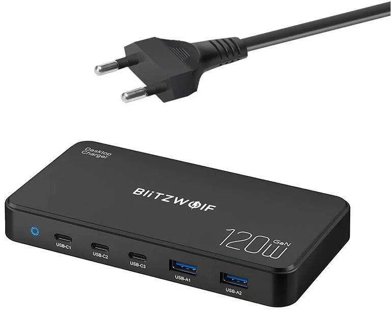 Įkrovimo stotis Blitzwolf BW-i100 5in1 120W