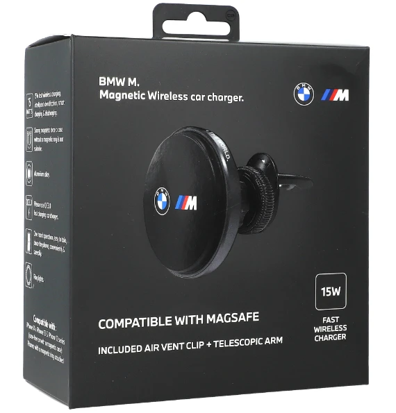 Magnetinis laikiklis oro grotelėms BMW M Edition juodos spalvos