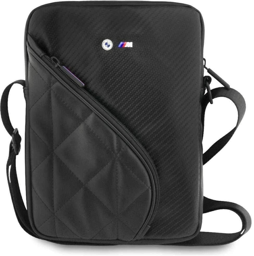 BMW Carbon Pockets & Metal Logo 10" Planšetė Bag - Juodas