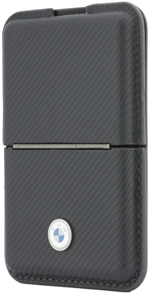 Piniginė BMW Carbon Metal Logos MagSafe antracito spalvos