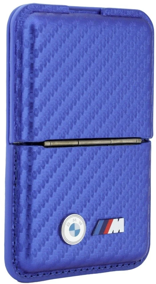 Piniginė BMW M Carbon Metal Logos MagSafe mėlyna