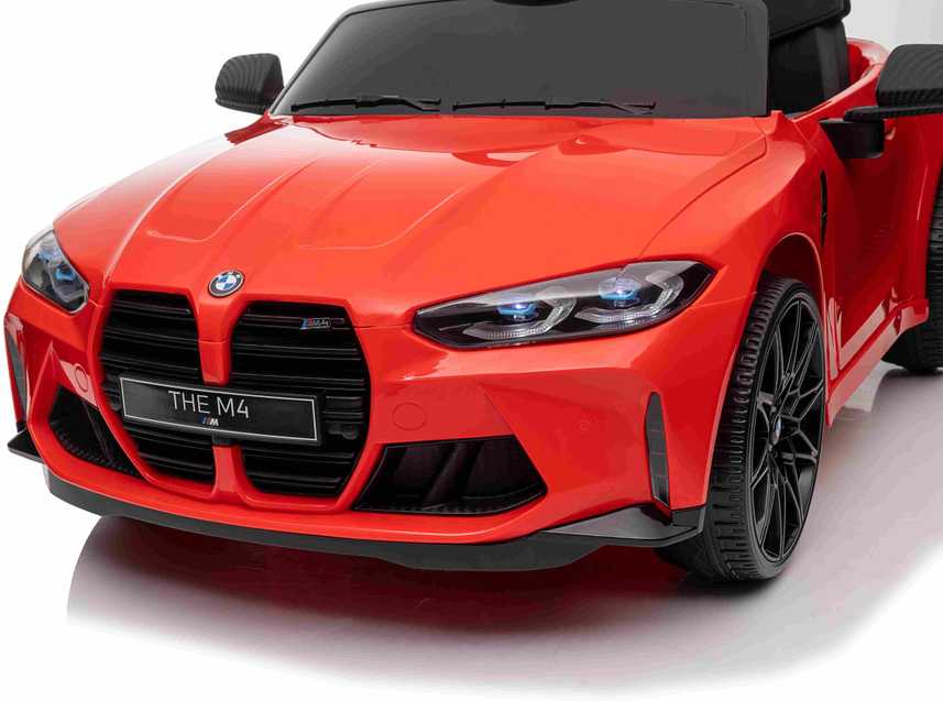 Ramiz Vaikiškas elektromobilis BMW M4 raudonas