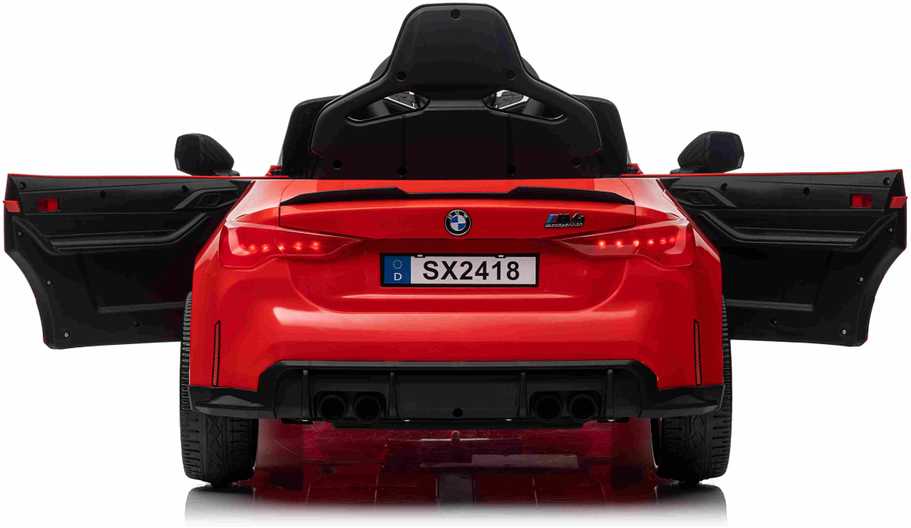 Ramiz Vaikiškas elektromobilis BMW M4 raudonas