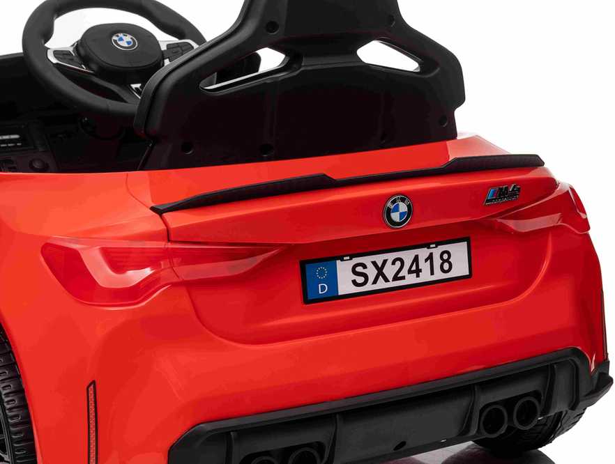 Ramiz Vaikiškas elektromobilis BMW M4 raudonas