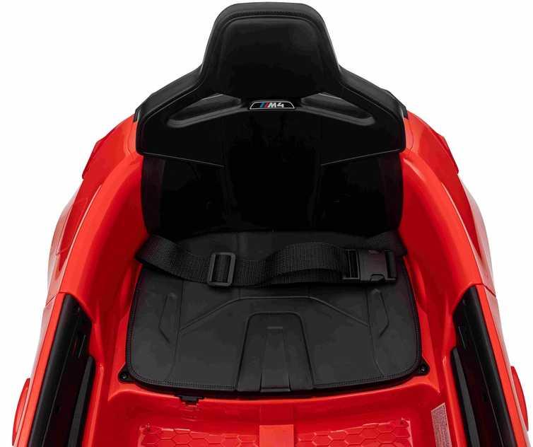 Ramiz Vaikiškas elektromobilis BMW M4 raudonas