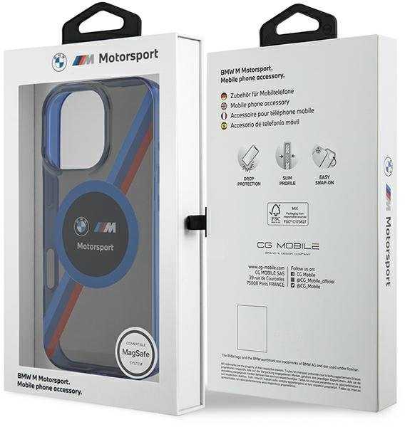 BMW Motosport IML Circle MagSafe Case Apple iPhone 16 Pro Max - dėklas telefonui juodos spalvos