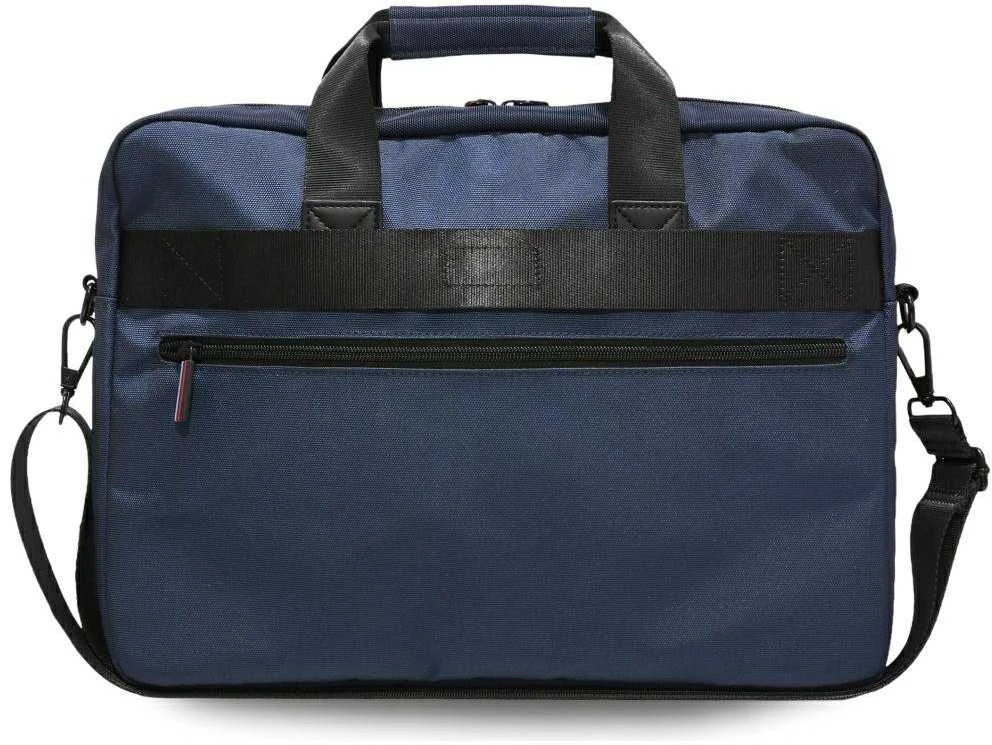 BMW Nylom Pockets & Metal Logo 16" Nešiojamas kompiuteris Bag - Navy Mėlyna
