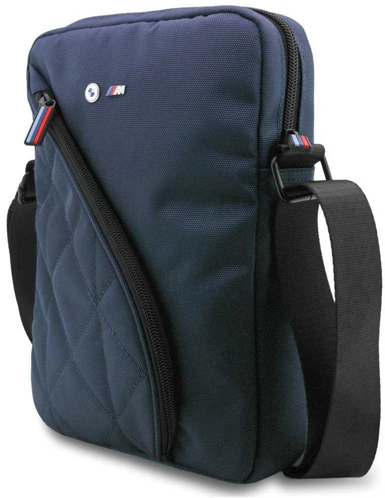 BMW Nylon Pockets & Metal Logo 10" Planšetė Bag - Navy Mėlyna
