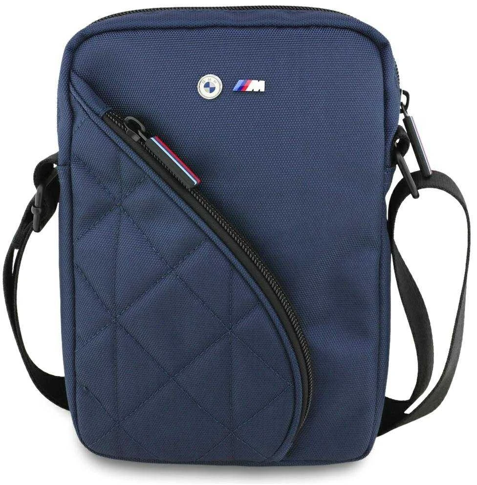 BMW Nylon Pockets & Metal Logo 8" Planšetė Bag - Navy Mėlyna