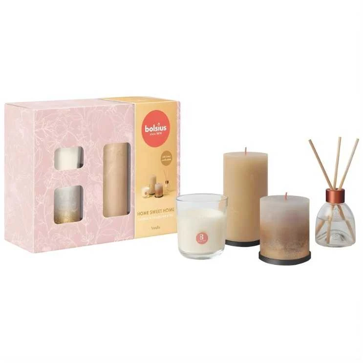 Bolsius Home Sweet Home Gift Set Vanilla