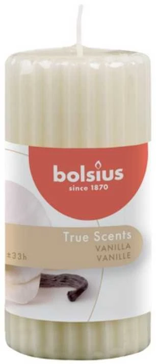 Bolsius Cilindrinė žvakė 120/58 Vanilla