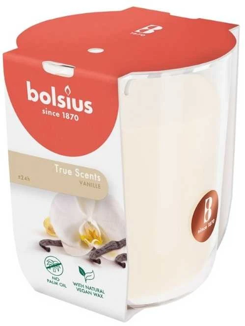 Žvakė, aromatinė Bolsius Smooth Vanilla, 25 h, Gelsva