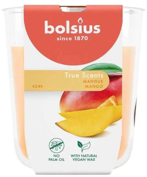 Žvakė, aromatinė Bolsius Happy Mango, 25 h, Oranžinė