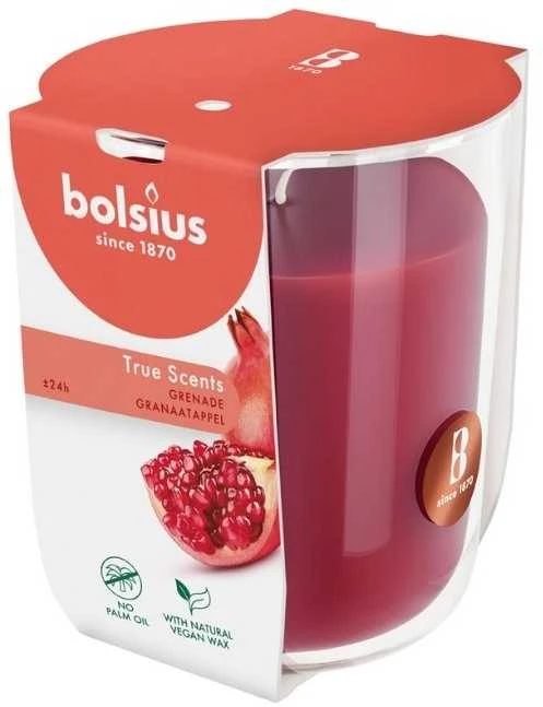Žvakė, aromatinė Bolsius Poppy Pomegranate, 25 h