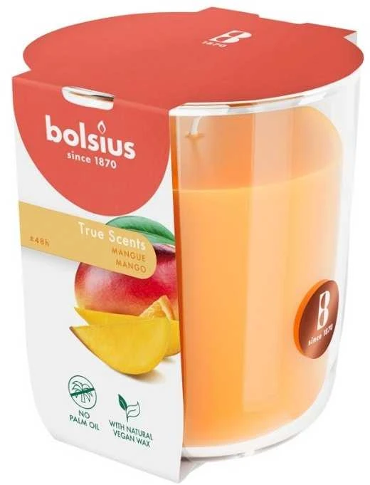 Žvakė, aromatinė Bolsius Happy Mango, 45 h, Oranžinė