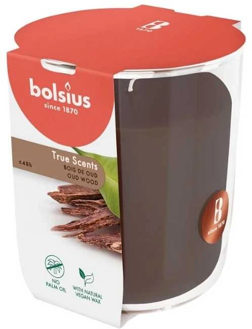 Žvakė, aromatinė Bolsius Calming Oudh, 45 h, Ruda
