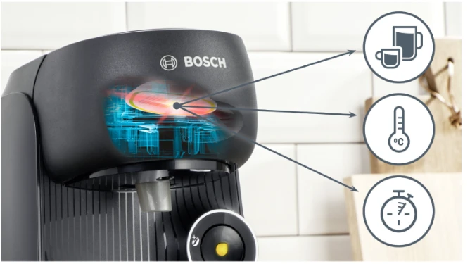 Kavos Aparatas - Bosch Tassimo TAS162E 0.7L Vandens Bakas, Automatinis Valymas, Juodas