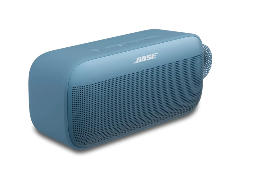 Nešiojama garso kolonėlė Bose SoundLink Plus Portable, melsvos spalvos