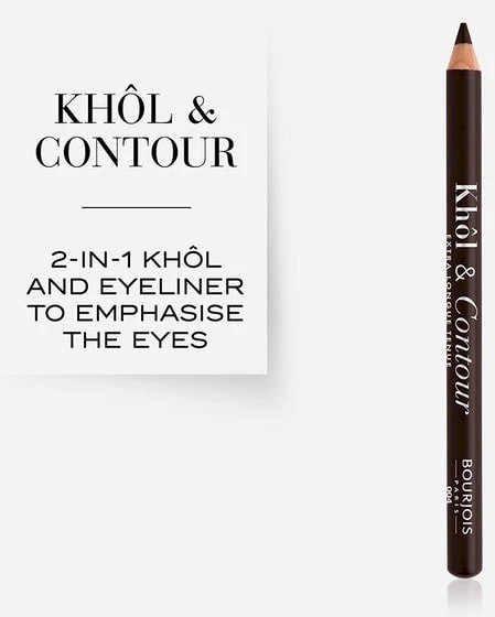 BOURJOIS Paris Khôl & Contour akių pieštukas moterims 1,2 g, 04 BRUN-DÉPENDANTE