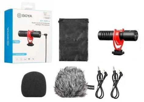 Boya universalus kompaktiškas mikrofonas BY-MM1+/ Super-cardioid Condenser Shotgun Microphone