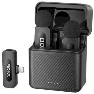 BOYA belaidis mikrofonas BY-V3 2.4GHz su 2 siųstuvais ir 1 imtuvu (Lightning) Juodas EU