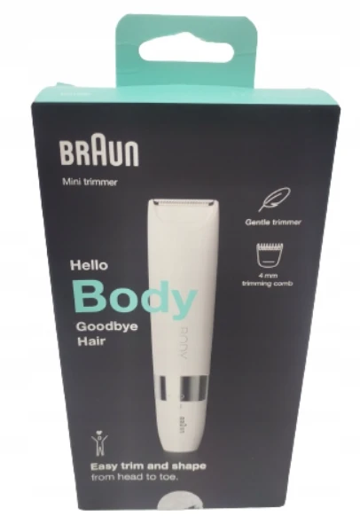 Braun BS1000 kompaktiškas kūno plaukų trimeris BODY