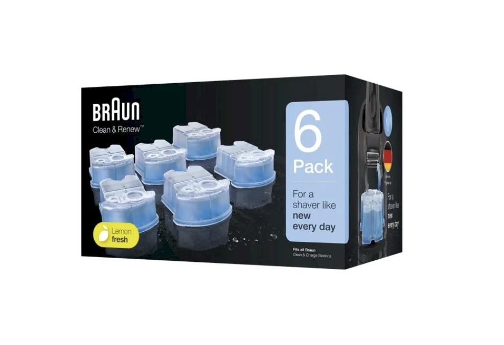 „Braun Clean & Renew“ papildymo kasetės CCR, 6 vnt. | CCR6