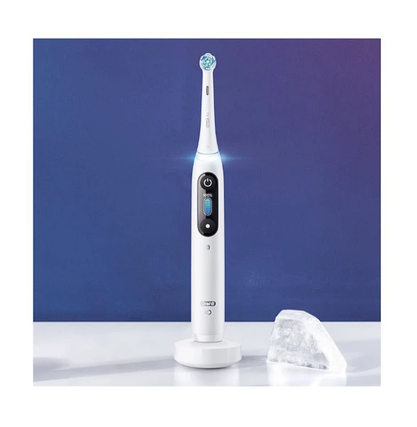 Elektrinis dantų šepetėlis Oral-B iO8, baltas