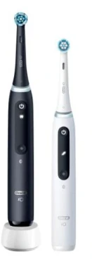 Braun iOG5d.2J6.2K Oral-B iO5 Elektrinis Dantų Šepetėlis Duo Pack Matt Juodas+Quite Baltas