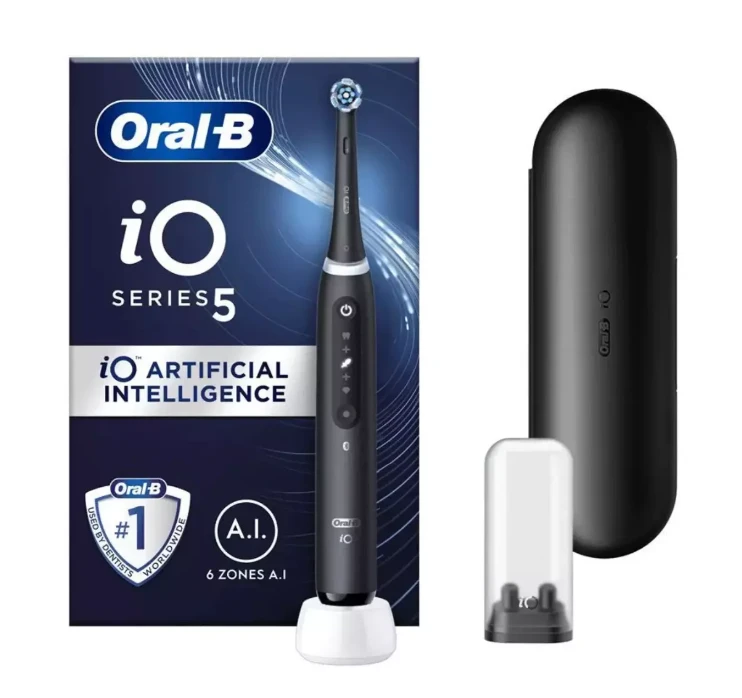 Braun iOG5.1B6.2DK Oral-B iO5 Elektrinis Dantų Šepetėlis Matt Juodas