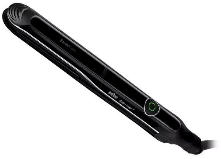 Braun | Satin-Hair 7 SensoCare ST780 | Garantija 24 mėn. | Ceramic heating system | Temperature (min) 120 °C | Temperature (max) 200 °C | Juodas